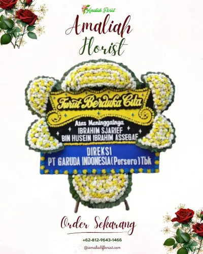 Papan Bunga Duka di Bantal